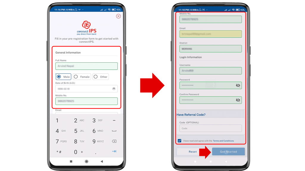 How to create connectIPS account and link to Bank Account