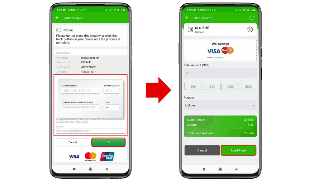 Transfer Money From IME Pay to eSewa