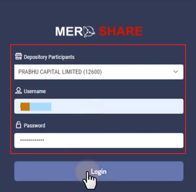 Mero Share Login