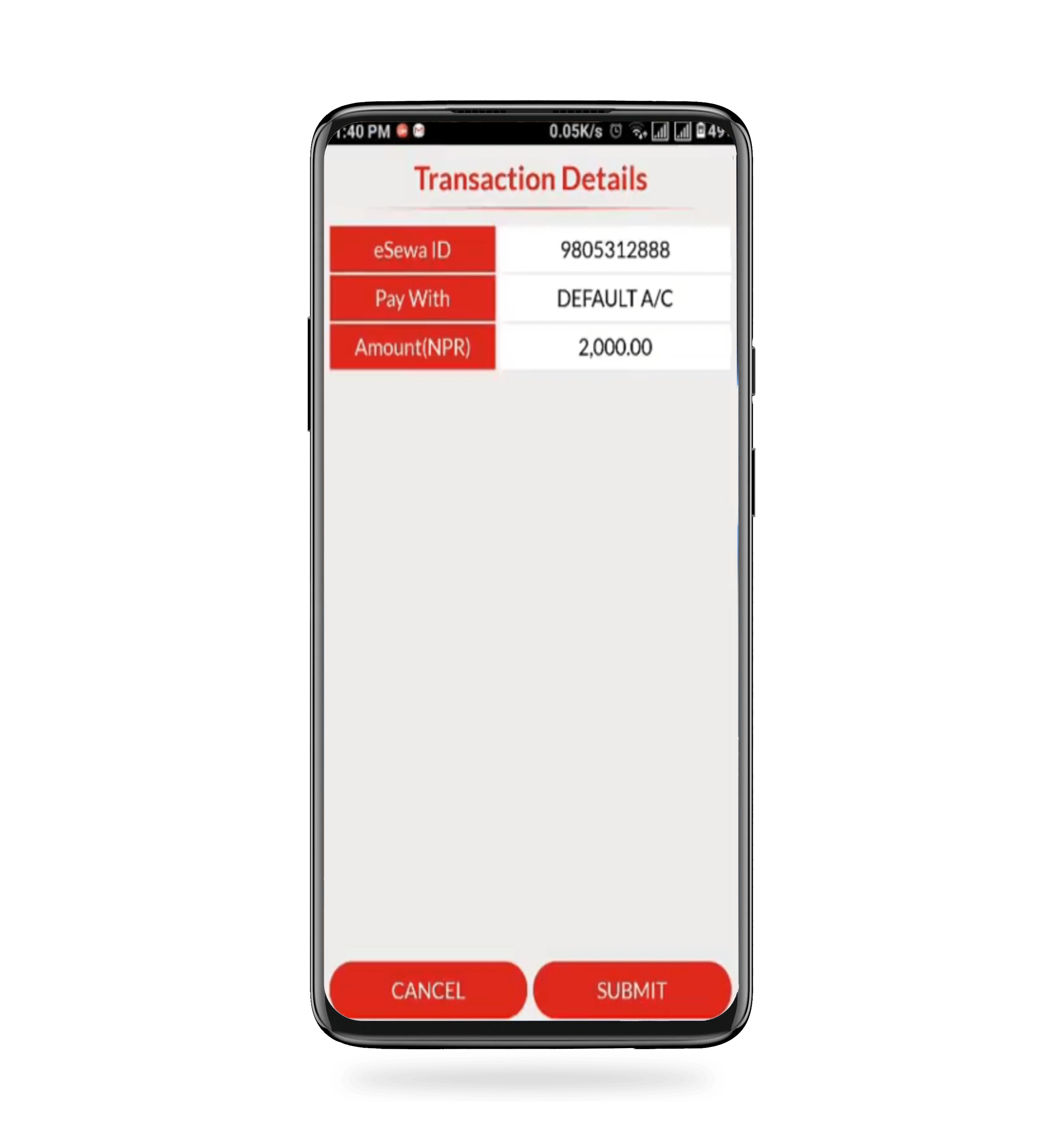 Load Money In eSewa Account