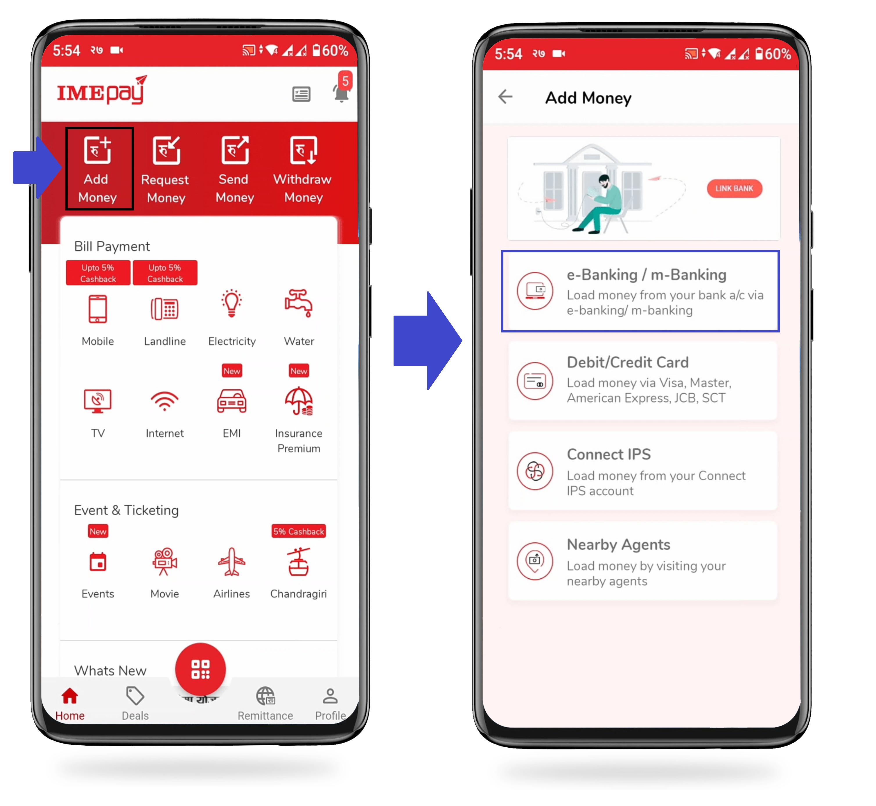 How to load money on IME Pay