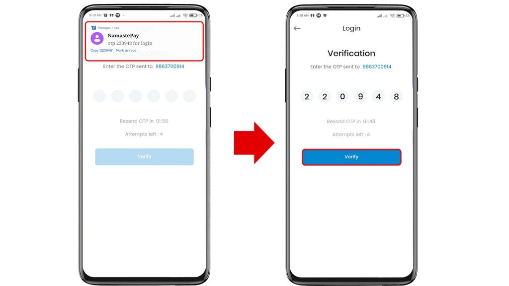 How to Register in Namaste Pay App