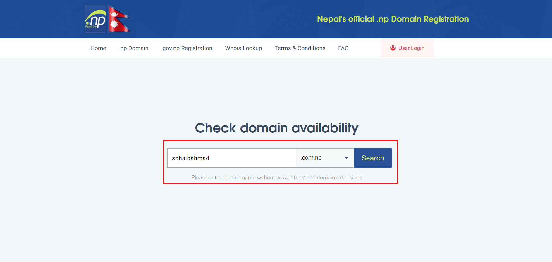 Register .com.np Domain For Free