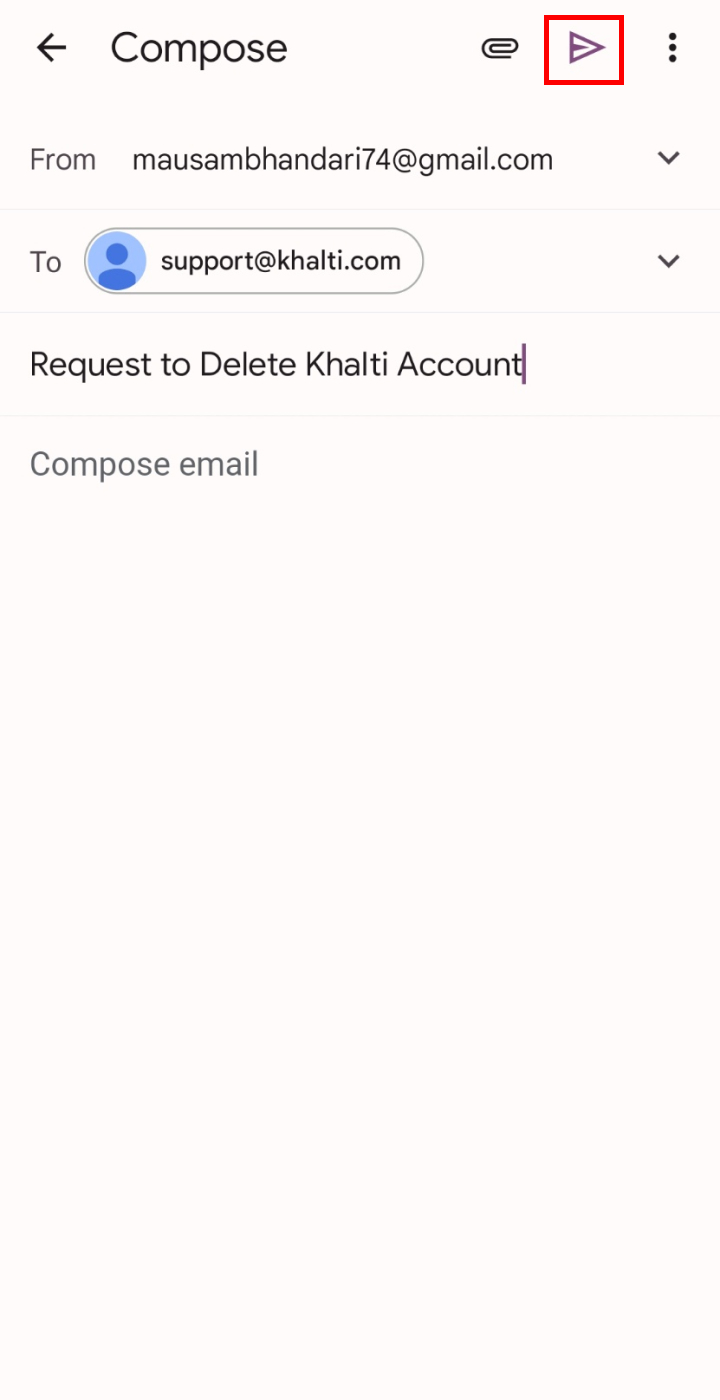 how to delete khalti account?