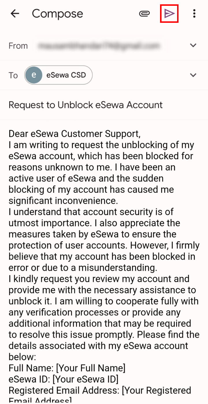 How To Unblock eSewa Account?