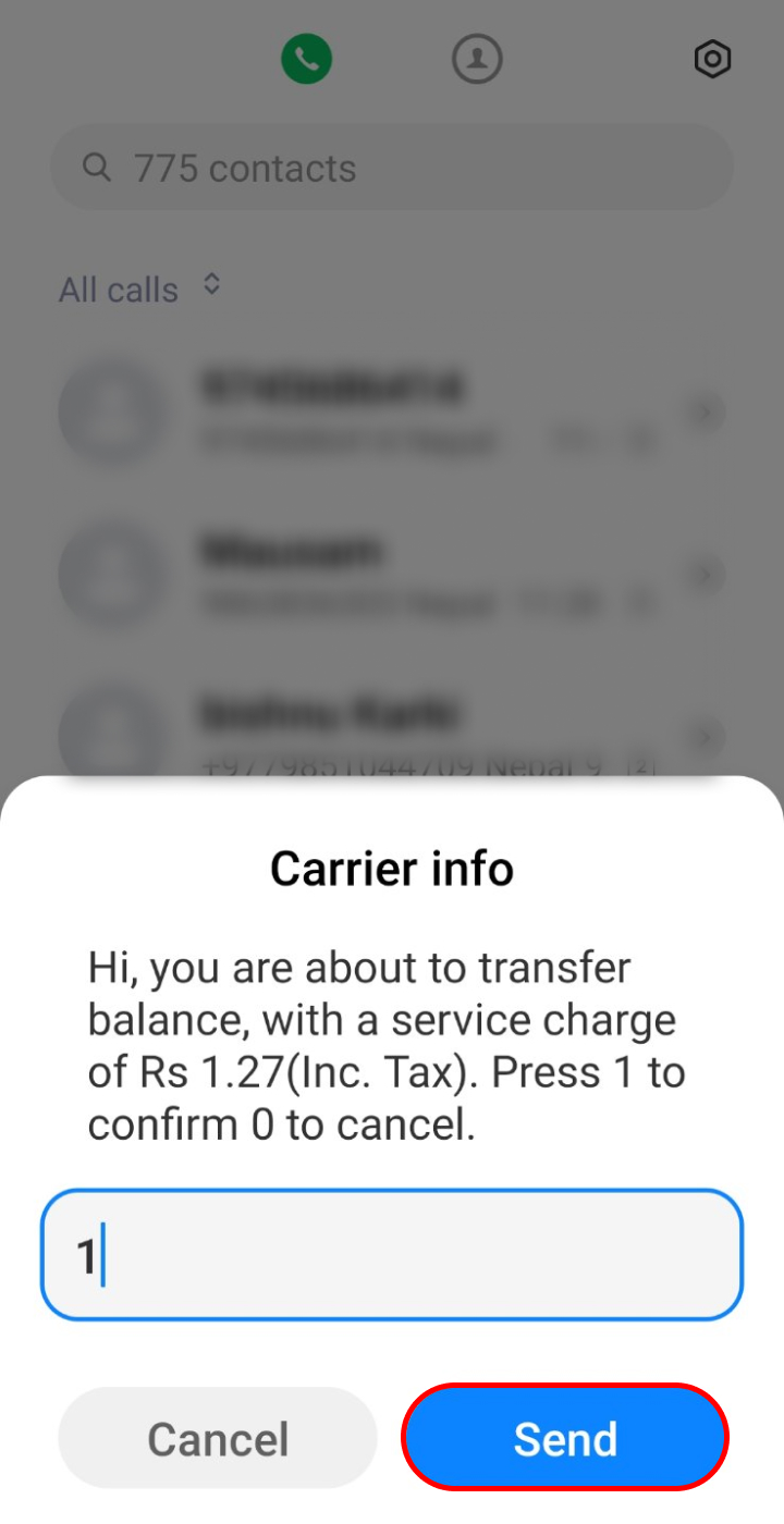 How to Transfer Balance in Ncell?