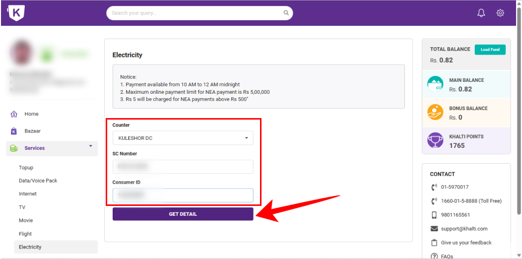 How to Pay Electricity Bill from Khalti?