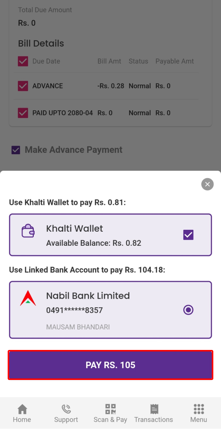 How to Pay Electricity Bill from Khalti?